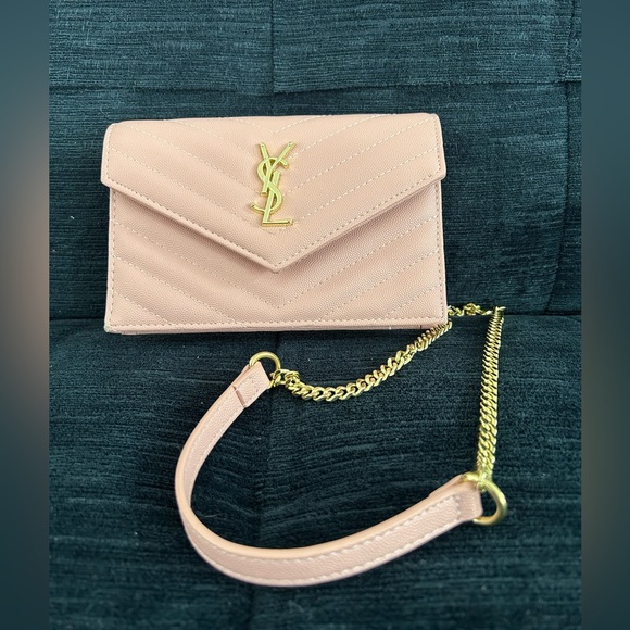 Yves Saint Laurent Blush Quilted Crossbody Bag YSL - Picture 6 of 7